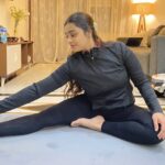 Fitness for moms at home with simple stretching